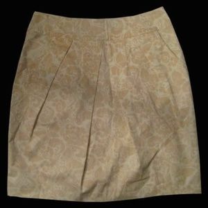 ANTHROPOLOGIE  BUTTERFLY FLORAL PLEATED SKIRT